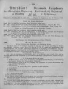 Amtsblatt der Königlichen Preussischen Regierung zu Bromberg. 1876.06.23 No.25