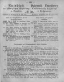 Amtsblatt der Königlichen Preussischen Regierung zu Bromberg. 1876.07.28 No.30