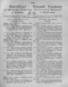 Amtsblatt der K&ouml;niglichen Preussischen Regierung zu Bromberg. 1876.08.18 No.33