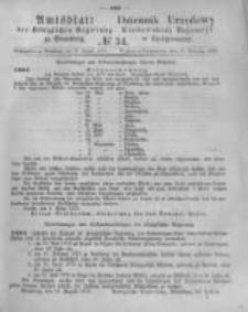 Amtsblatt der K&ouml;niglichen Preussischen Regierung zu Bromberg. 1876.08.25 No.34