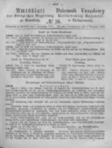 Amtsblatt der K&ouml;niglichen Preussischen Regierung zu Bromberg. 1876.09.08 No.36