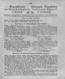 Amtsblatt der Königlichen Preussischen Regierung zu Bromberg. 1876.09.22 No.38