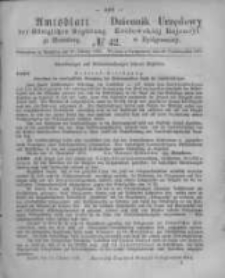 Amtsblatt der K&ouml;niglichen Preussischen Regierung zu Bromberg. 1876.10.20 No.42