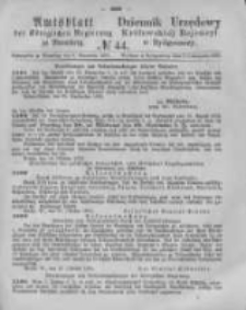 Amtsblatt der Königlichen Preussischen Regierung zu Bromberg. 1876.11.03 No.44