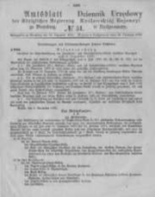 Amtsblatt der K&ouml;niglichen Preussischen Regierung zu Bromberg. 1876