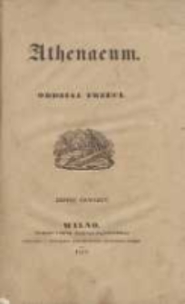 Athenaeum: pismo poświęcone historii, literaturze, sztukom, krytyce itd. 1843 Nr4
