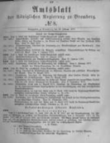 Amtsblatt der K&ouml;niglichen Preussischen Regierung zu Bromberg. 1877.02.23 No.8