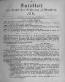 Amtsblatt der K&ouml;niglichen Preussischen Regierung zu Bromberg. 1877.03.16 No.11