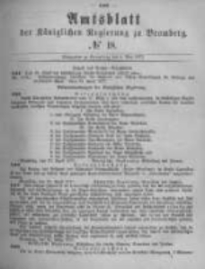 Amtsblatt der K&ouml;niglichen Preussischen Regierung zu Bromberg. 1877.05.04 No.18