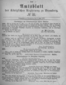 Amtsblatt der K&ouml;niglichen Preussischen Regierung zu Bromberg. 1877.06.08 No.23