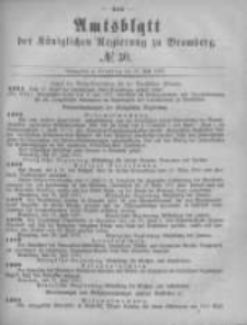 Amtsblatt der K&ouml;niglichen Preussischen Regierung zu Bromberg. 1877.07.27 No.30