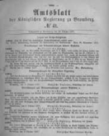 Amtsblatt der K&ouml;niglichen Preussischen Regierung zu Bromberg. 1877.10.12 No.41