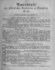 Amtsblatt der Königlichen Preussischen Regierung zu Bromberg. 1877.11.02 No.44