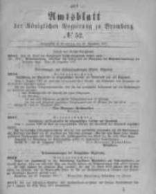 Amtsblatt der K&ouml;niglichen Preussischen Regierung zu Bromberg. 1877.12.28 No.52