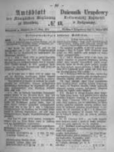 Amtsblatt der K&ouml;niglichen Preussischen Regierung zu Bromberg. 1874.03.27 No.13