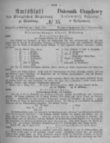Amtsblatt der K&ouml;niglichen Preussischen Regierung zu Bromberg. 1875.04.09 No.15