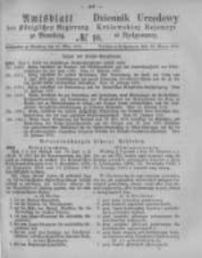 Amtsblatt der K&ouml;niglichen Preussischen Regierung zu Bromberg. 1876.03.10 No.10