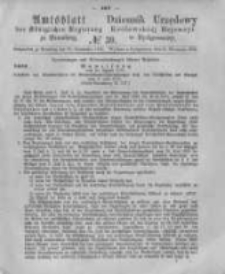 Amtsblatt der K&ouml;niglichen Preussischen Regierung zu Bromberg. 1876.09.29 No.39