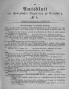 Amtsblatt der K&ouml;niglichen Preussischen Regierung zu Bromberg. 1878.02.08 No.6