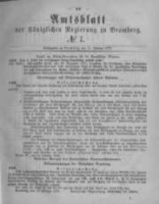Amtsblatt der Königlichen Preussischen Regierung zu Bromberg. 1878.02.15 No.7