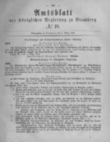 Amtsblatt der K&ouml;niglichen Preussischen Regierung zu Bromberg. 1878.03.08 No.10