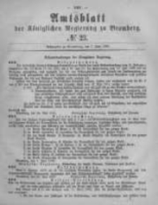 Amtsblatt der Königlichen Preussischen Regierung zu Bromberg. 1878.06.07 No.23