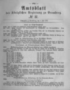 Amtsblatt der K&ouml;niglichen Preussischen Regierung zu Bromberg. 1878.07.05 No.27