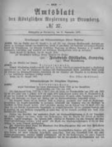 Amtsblatt der Königlichen Preussischen Regierung zu Bromberg. 1878.09.13 No.37