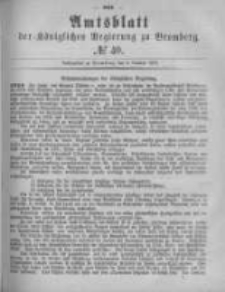 Amtsblatt der K&ouml;niglichen Preussischen Regierung zu Bromberg. 1878.10.04 No.40