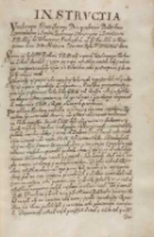 Instructia [...] Stanisławowi Domarackiemu podstolemu lwowskiemu y Janowi Rudominie sekretarzowi y dworzanom JKMci [Zygmunt III] do żołnierzow smolenskich od Jeo Krol. Mci w Warszawie dnia XX miesiąca czerwca roku Pgo MDCXIII