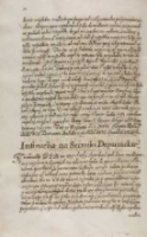 Instrukcja na sejmiki deputackie