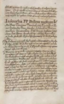 Instructia [...] posłom naszym Laurynowi Drewinskiemu cześnikowi ziemie wołynskiey, [...] Samuelowi Ledechowskiemu pisarzowi ziemskiemu, krzemienieckiemu, [...] Stephanowi Sokolnickiemu, [...] Piotrowi Stęmpowskemu z electiey deputackiey w Łucku pro die IX Septembris [1613] odprawowaney do KJM [Zygmunta III] podanym dana
