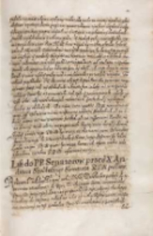 List do [...] senatorow przes X. Andrzeia Szołdrskiego secretarza KJM [Zygmunta III] posłany [1613] [Zawiadomienie o zwołaniu sejmu]