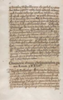 O namowie obrony y bespieczenstwa granic Koron y W. X. Lit.