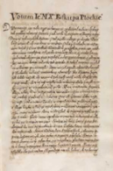 Votum [...] biskupa płockiego [Marcina Szyszkowskiego 1613]