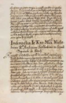 Instructia JKM [Zygmunta III [...] Andrzeiowi Szołdrskiemu na sejmik deputacki do Srzody [we wrześniu 15? 1614 r.]