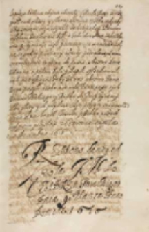 Respons dany od krola JM [Zygmunta III] do cesarza tureckiego [Achmeda I] dnia 9 [7] marca Anno Domini 1616