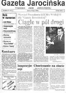 Gazeta Jarocińska 1994.07.08 Nr27(197)