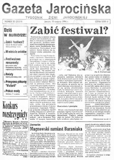 Gazeta Jarocińska 1994.08.19 Nr33(203)