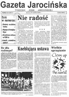 Gazeta Jarocińska 1994.09.23 Nr38(208)