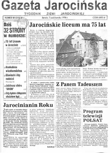 Gazeta Jarocińska 1994.10.07 Nr40(210)