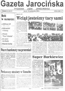 Gazeta Jarocińska 1994.10.14 Nr41(211)
