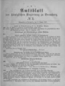 Amtsblatt der K&ouml;niglichen Preussischen Regierung zu Bromberg. 1879.01.10 No.2