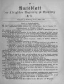 Amtsblatt der K&ouml;niglichen Preussischen Regierung zu Bromberg. 1879.01.17 No.3