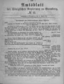 Amtsblatt der K&ouml;niglichen Preussischen Regierung zu Bromberg. 1879.04.11 No.15