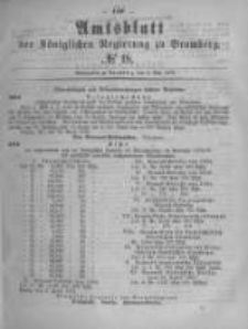 Amtsblatt der K&ouml;niglichen Preussischen Regierung zu Bromberg. 1879.05.02 No.18