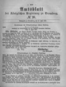 Amtsblatt der K&ouml;niglichen Preussischen Regierung zu Bromberg. 1879.06.27 No.26