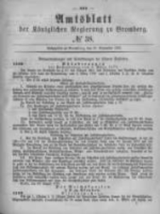 Amtsblatt der K&ouml;niglichen Preussischen Regierung zu Bromberg. 1879.09.19 No.38