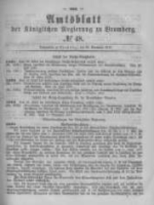Amtsblatt der K&ouml;niglichen Preussischen Regierung zu Bromberg. 1879.11.28 No.48