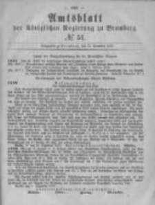 Amtsblatt der K&ouml;niglichen Preussischen Regierung zu Bromberg. 1879.12.19 No.51